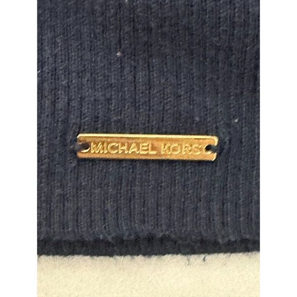 Michael Kors Knit Viscose Mix Top MK Logo Soft Open Shoulders  Tee Size Xl # 860 - Picture 8 of 14